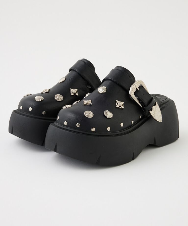 RODEO CROWNS「スタッズサボ」|その他|BLK