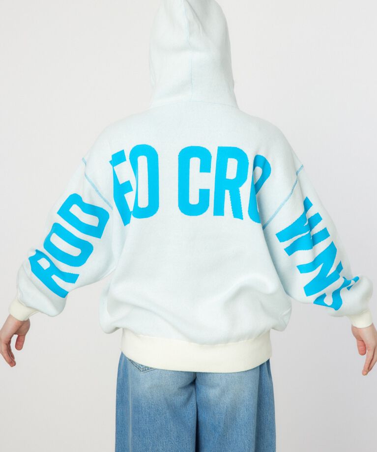 RODEO CROWNS「スウェットライクバックロゴニットフーディー」|ニット・セーター|