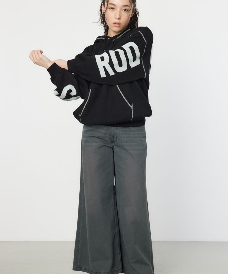 RODEO CROWNS「スウェットライクバックロゴニットフーディー」|ニット・セーター|
