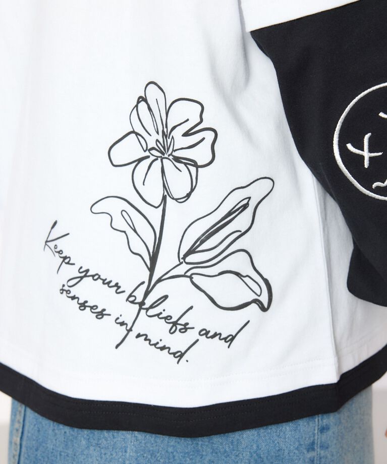 RODEO CROWNS「フェイクレイヤードロングスリーブTシャツ」|Tシャツ・カットソー|