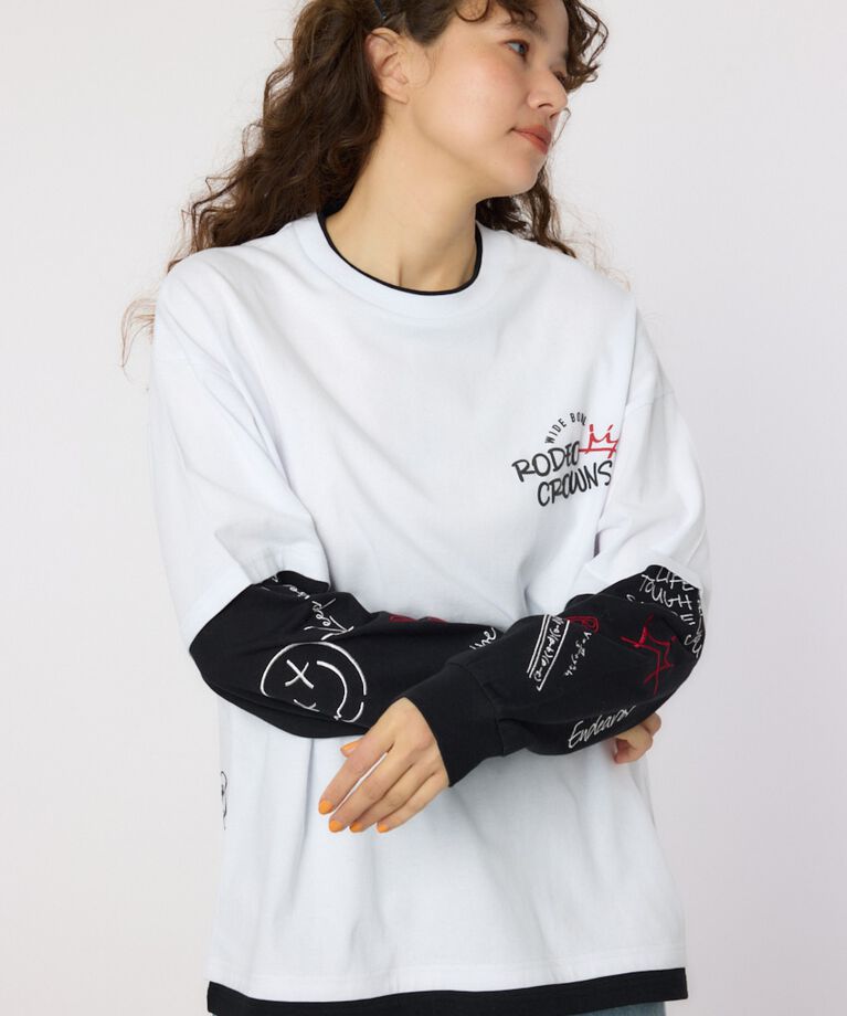 RODEO CROWNS「フェイクレイヤードロングスリーブTシャツ」|Tシャツ・カットソー|