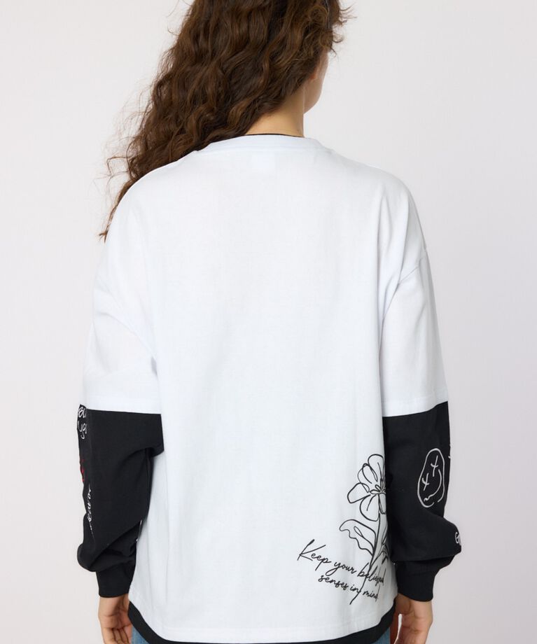 RODEO CROWNS「フェイクレイヤードロングスリーブTシャツ」|Tシャツ・カットソー|