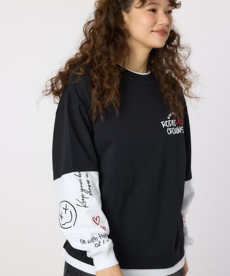 RODEO CROWNS「フェイクレイヤードロングスリーブTシャツ」|Tシャツ・カットソー|