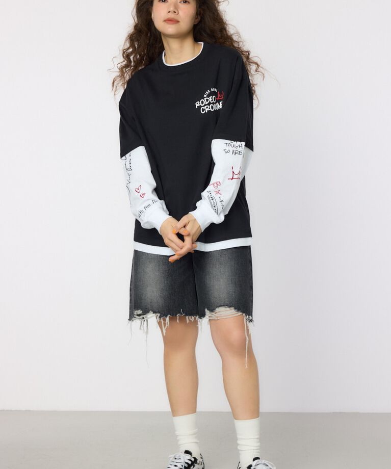 RODEO CROWNS「フェイクレイヤードロングスリーブTシャツ」|Tシャツ・カットソー|