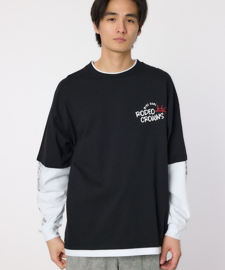 RODEO CROWNS「フェイクレイヤードロングスリーブTシャツ」|Tシャツ・カットソー|