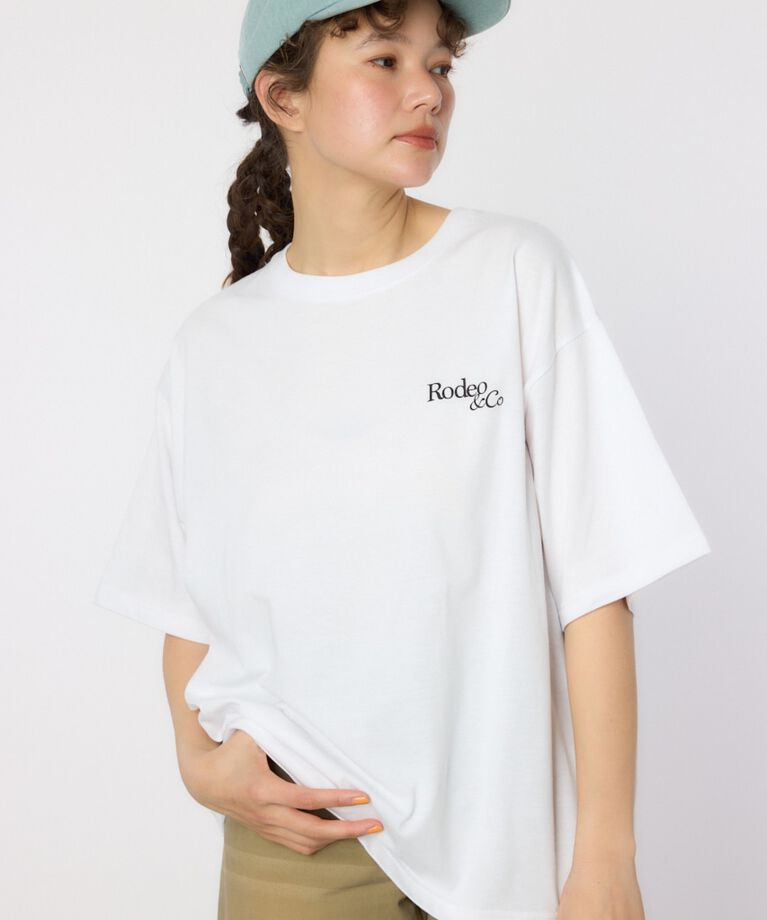 RODEO CROWNS「Flower Logo Embroidery Tシャツ」|Tシャツ・カットソー|