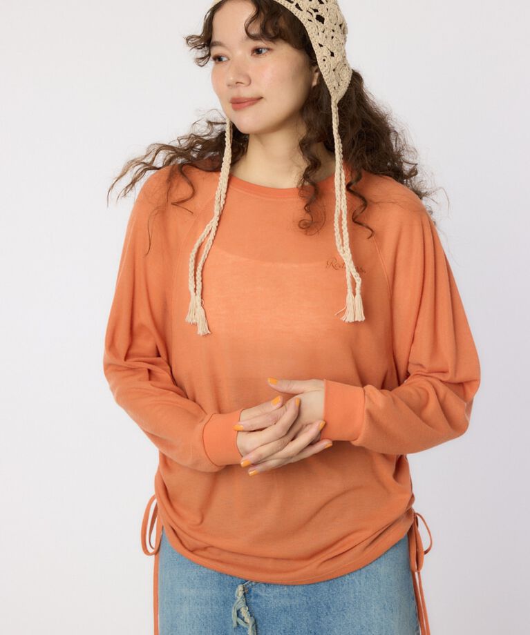 RODEO CROWNS「サイドシャーリングルーズトップス」|Tシャツ・カットソー|