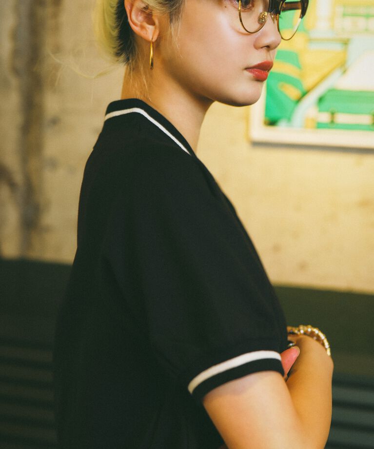 HeRIN.CYE「mio yanase / Ponte polo tops」|Tシャツ・カットソー|
