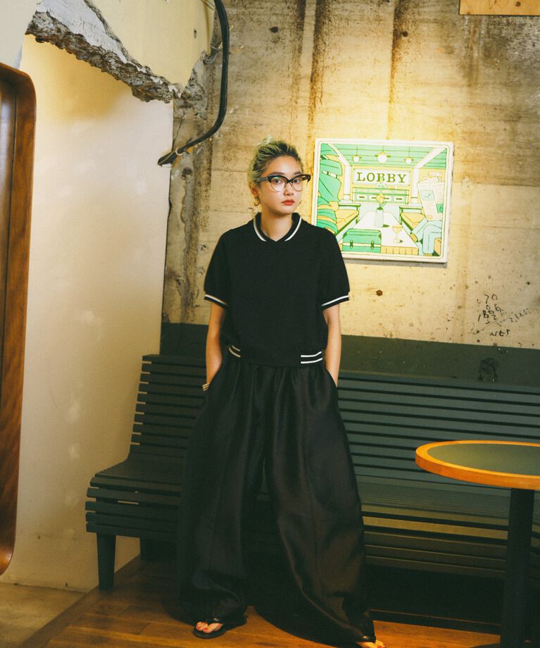 HeRIN.CYE「mio yanase / Ponte polo tops」|Tシャツ・カットソー|