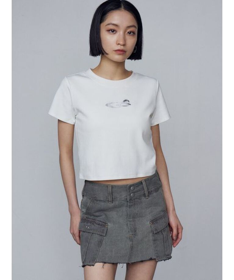EMODA「ロゴグラデーションミニマルTシャツ」|Tシャツ・カットソー|