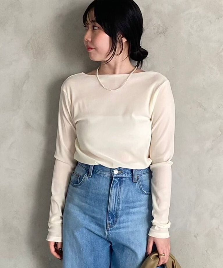 Mila Owen「フロッキーメッシュT」|Tシャツ・カットソー|