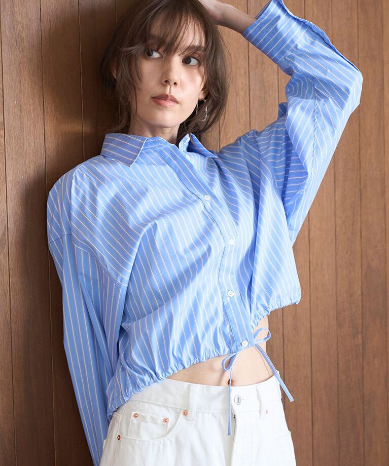 Mila Owen「ドロストショートシャツ」|シャツ・ブラウス|BLU