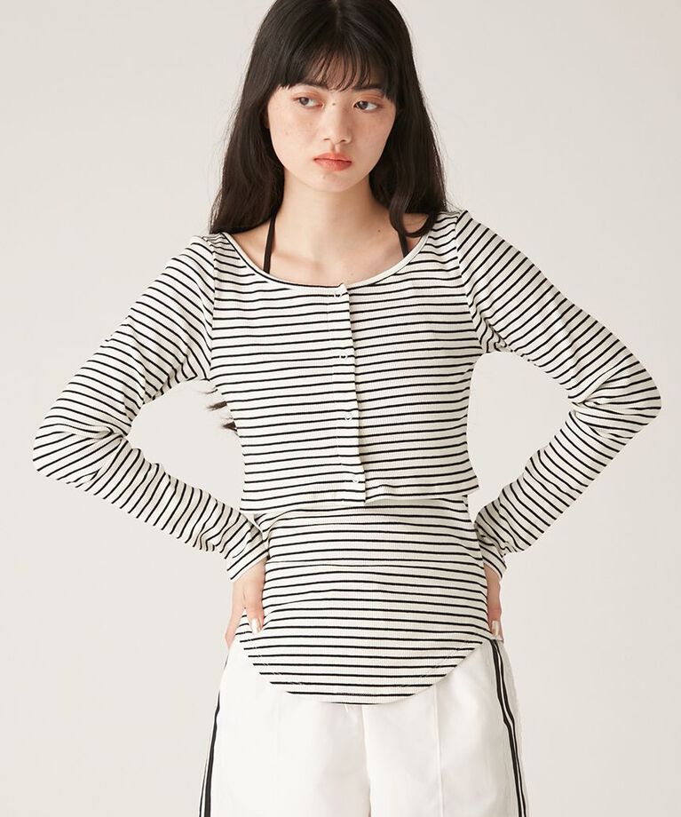LILY BROWN「ホルターキャミセットカットトップス」|Tシャツ・カットソー|