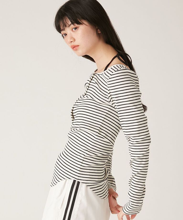 LILY BROWN「ホルターキャミセットカットトップス」|Tシャツ・カットソー|