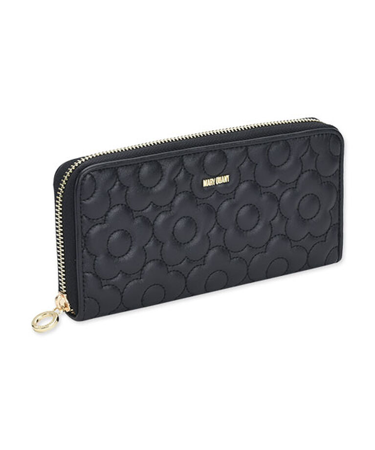 MARY QUANT「キルトフォームデイジー パース」|財布|ブラック