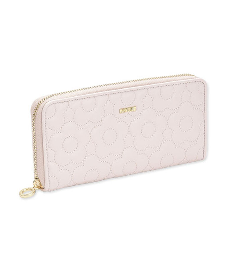 MARY QUANT「キルトフォームデイジー パース」|財布|ベージュ