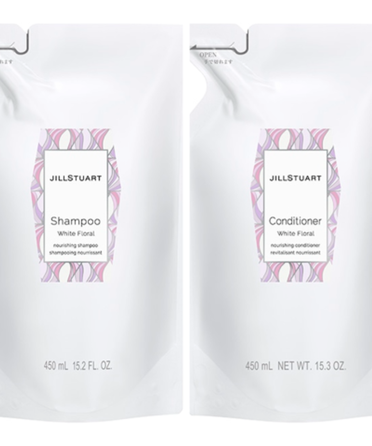 JILL STUART Beauty「ジルスチュアート　シャンプー＆コンディショナーホワイトフローラル　レフィル(450ml)　セット」|シャンプー|-