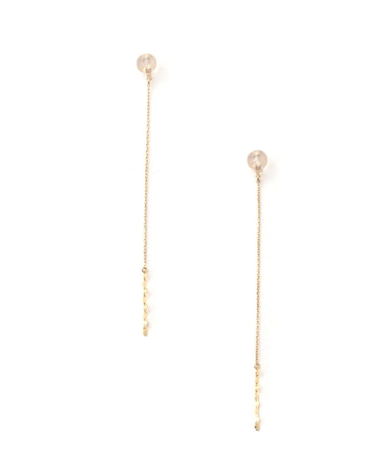JUPITER「【K10】チェーンピアスキャッチ/6cm」|ピアス|ゴールド