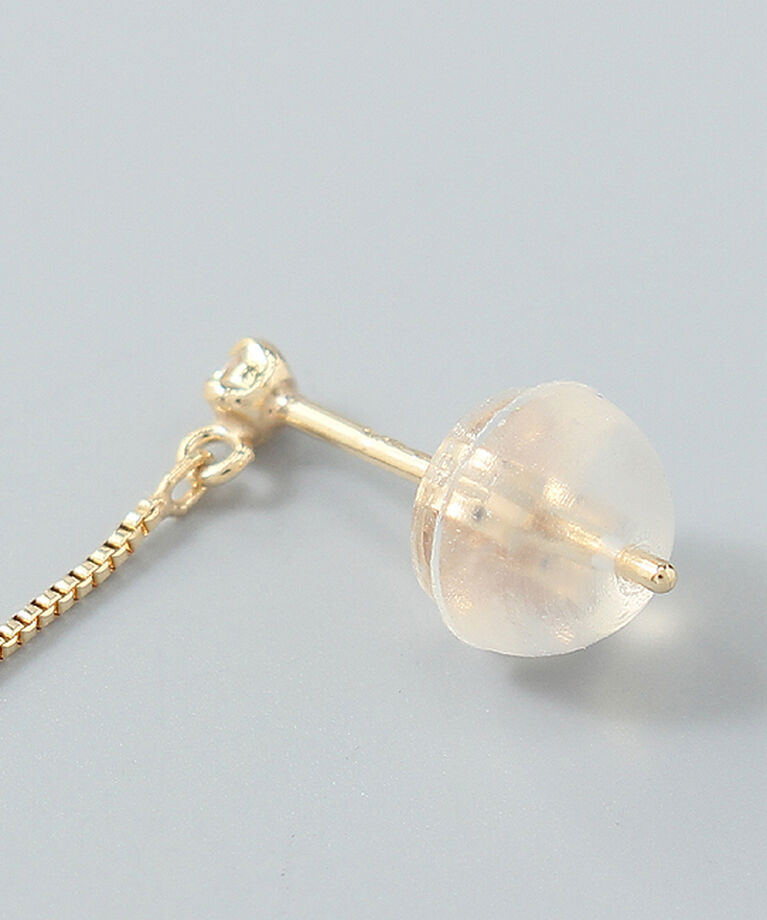 JUPITER「【K10】スウィングバー＆ダイヤモンドピアス」|ピアス|
