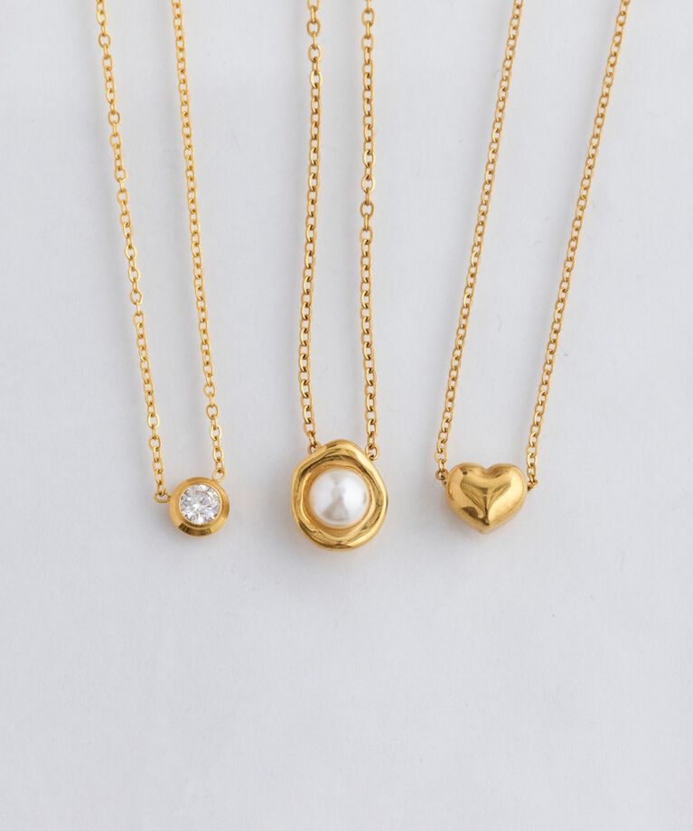 Phoebe「【金属アレルギー対応】ニュアンスワントップパールネックレス/サージカルステンレス」|ネックレス|