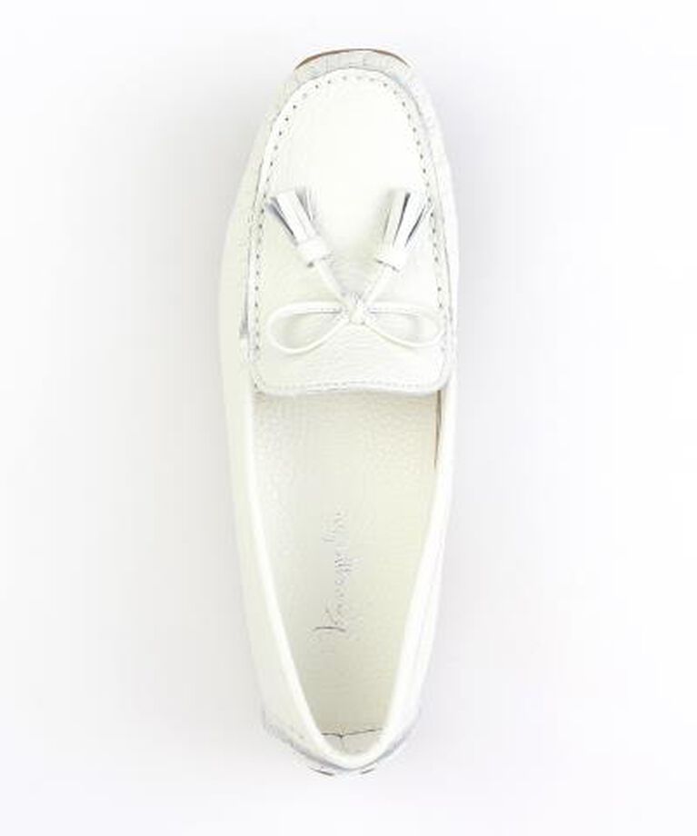 銀座かねまつ「AL240131PS1WHT　【本革】ドライヴィングシューズ【人気】」|ローファー|