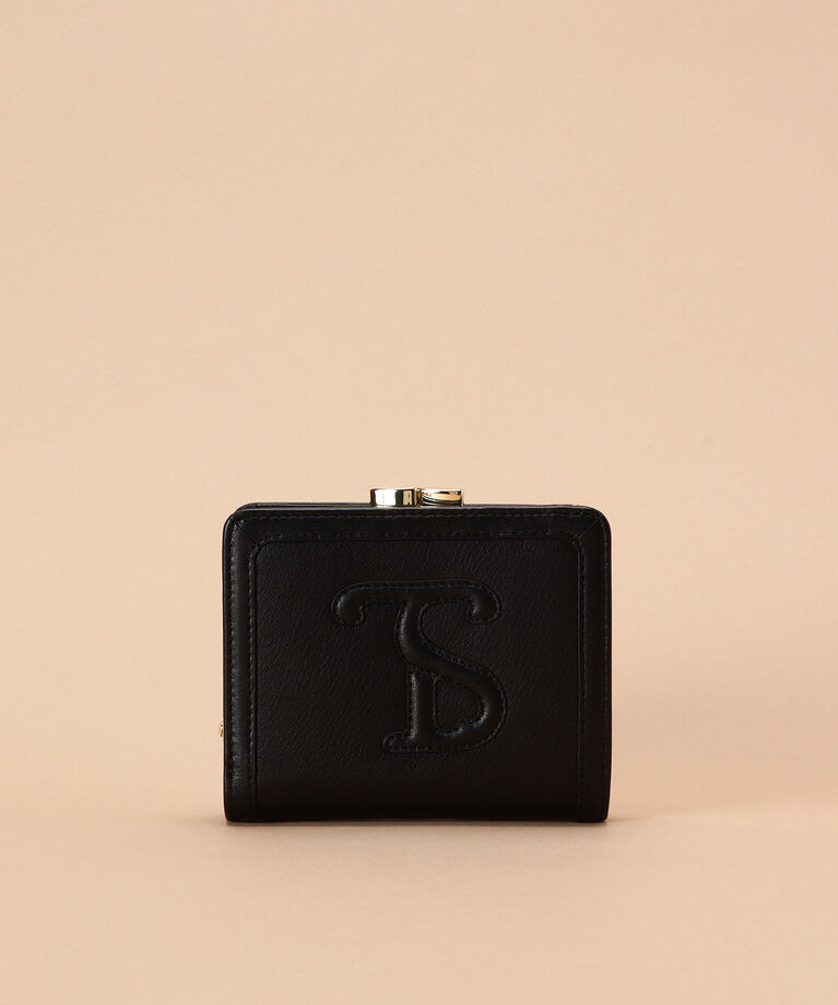 Samantha Thavasa「ソフトレザー 口金折財布」|財布|ブラック