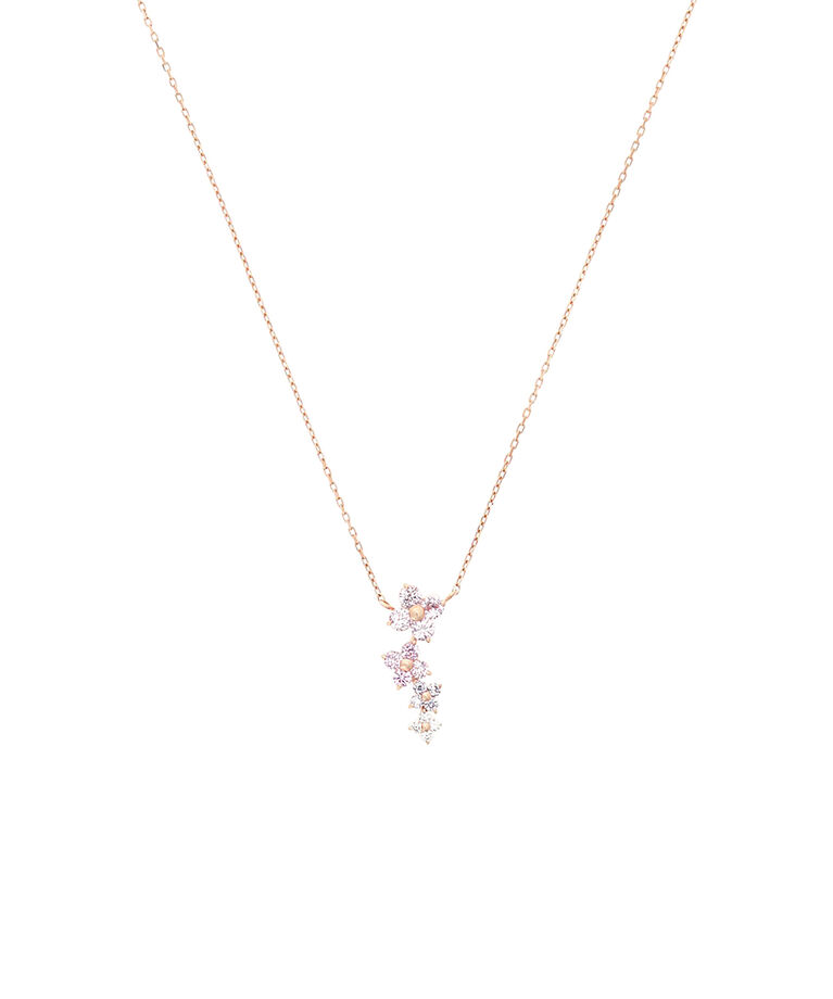 Samantha Tiara「フラワーモチーフバンド　グラデーション ネックレス」|ネックレス|SILVER PGﾒｯｷ