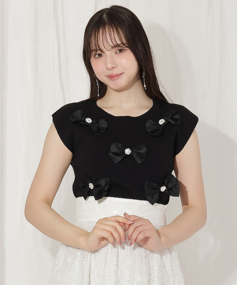 WILLSELECTION「ランダムサテンリボンプルオーバー」|Tシャツ・カットソー|