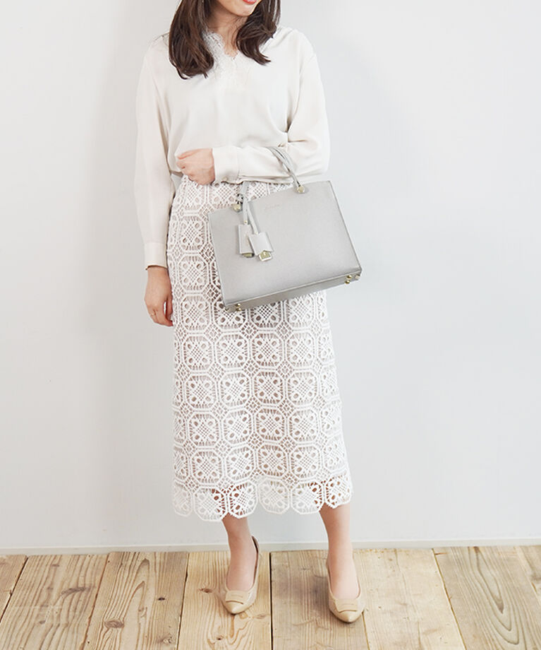 Jewelna Rose「ジュエルナローズ |ターミー ハンドバッグ トート ミドルサイズ コンパクト  10757」|トートバッグ|