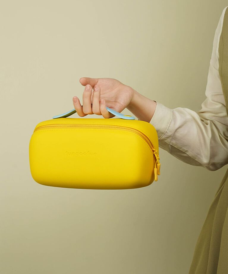 fungoofun「【WEB限定】EVAボックス型マルチポーチ/G-0015」|ハンドバッグ|YELLOW