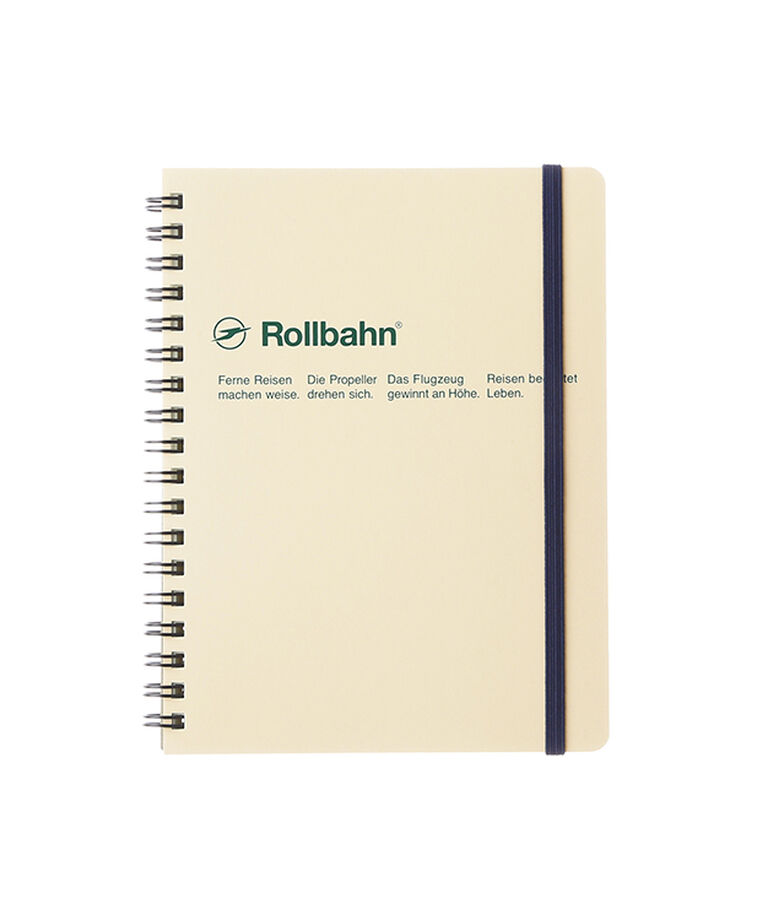 Rollbahn「ロルバーンポケット付メモL」|ステーショナリー|クリーム