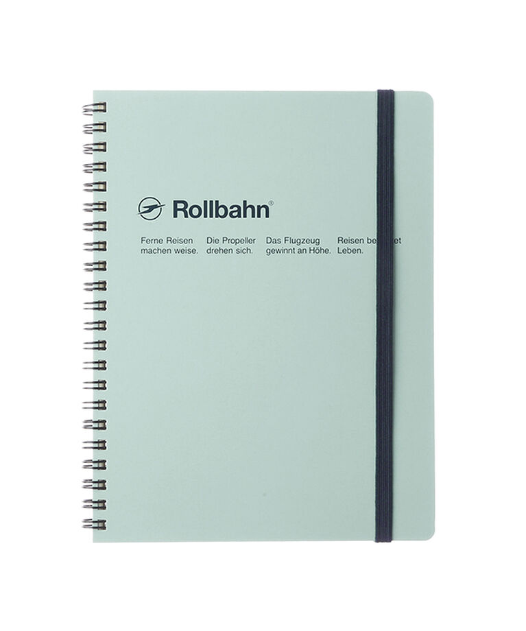 Rollbahn「ロルバーンポケット付メモA5」|ステーショナリー|ライトブルー