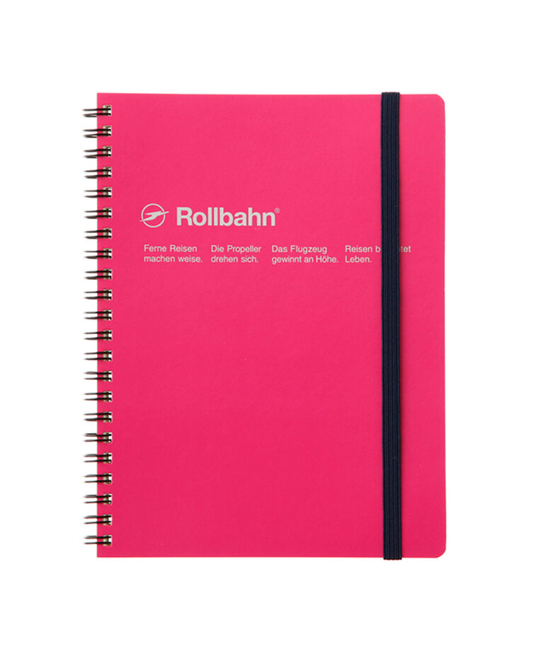 Rollbahn「ロルバーンポケット付メモA5」|ステーショナリー|ローズ