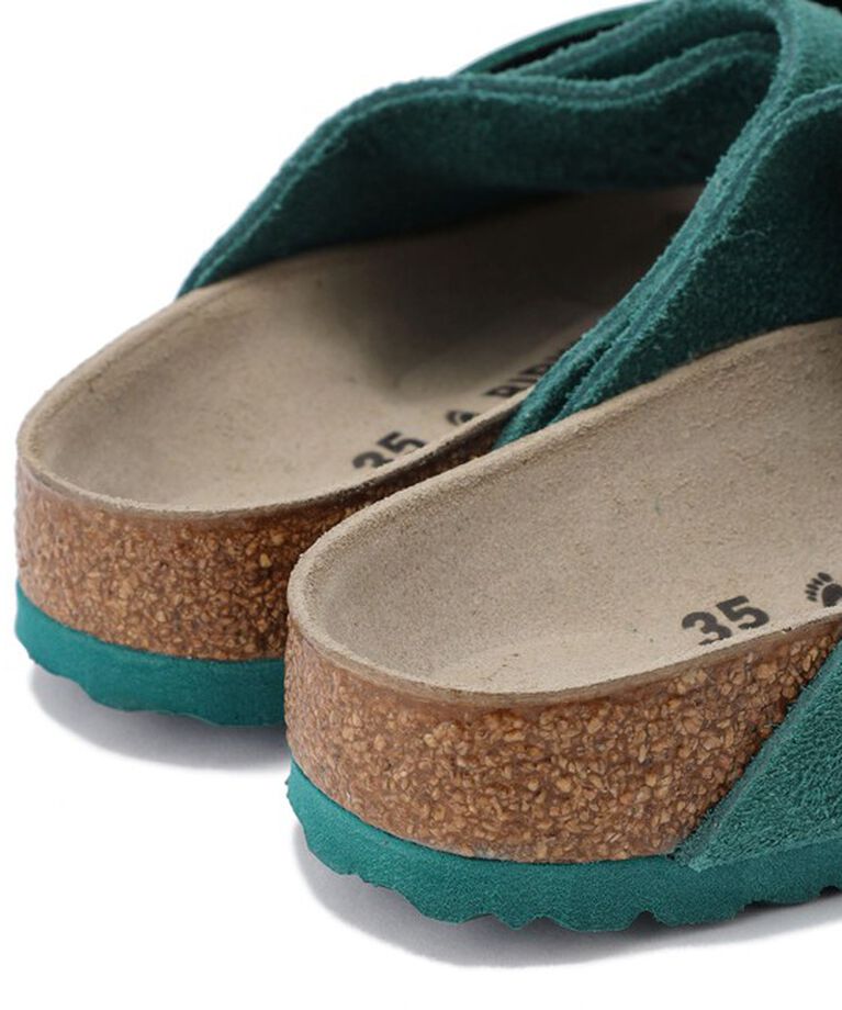 BIRKENSTOCK「【ビルケンシュトック】キョウト/ダークティール スエードレザー/サンダル レディース/KYOTO」|サンダル|