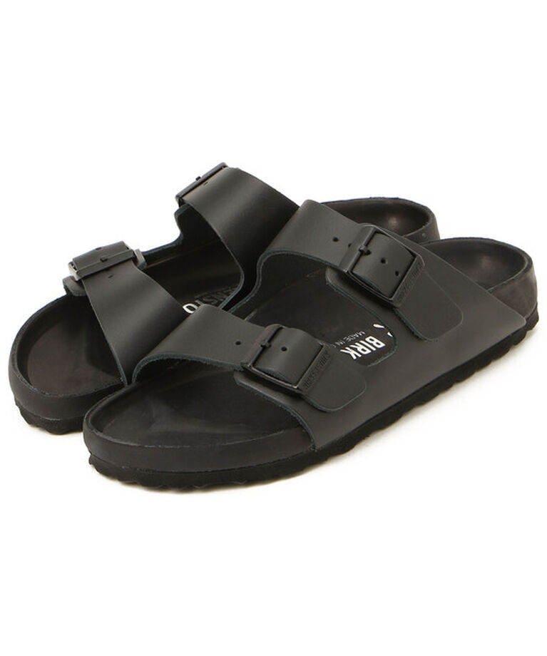 BIRKENSTOCK「【ビルケンシュトック】アリゾナ エクスクィジット/ブラック ナチュラルレザー/サンダル レディース」|サンダル|ブラック