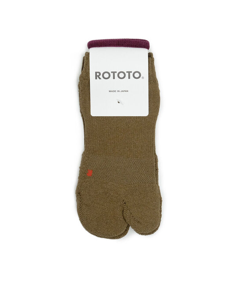 ROTOTO「【ロトト】ワシタビ アンクル/O.D. パイル/ソックス レディース/WASHI TABI」|ソックス|ブラウン