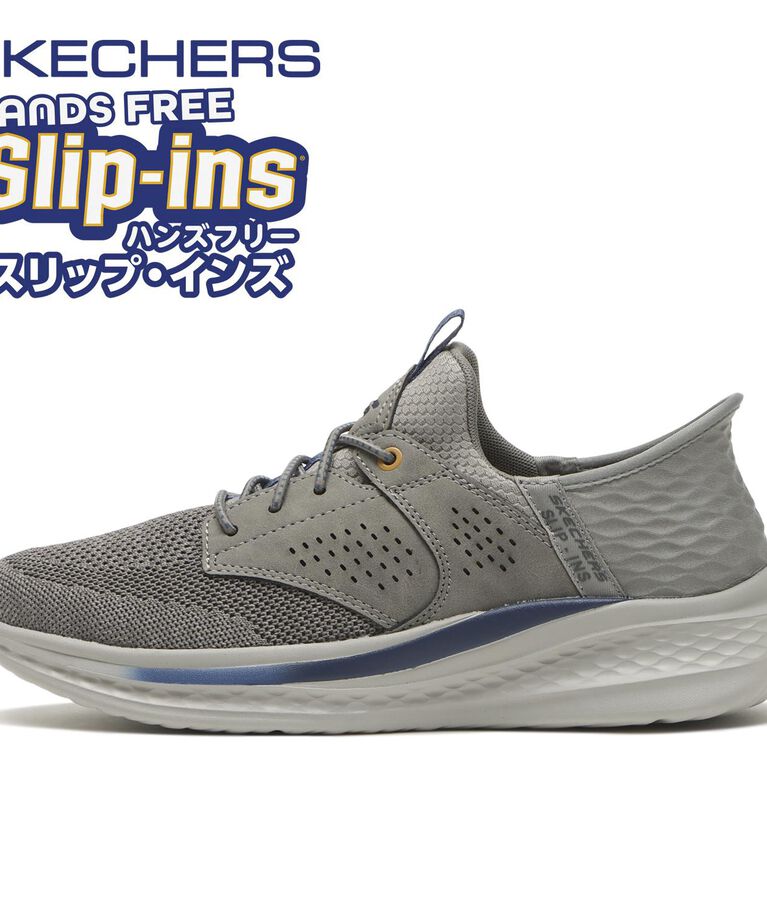 SKECHERS「【SKECHERS】SLADE - CASTER(R)」|スニーカー|グレー