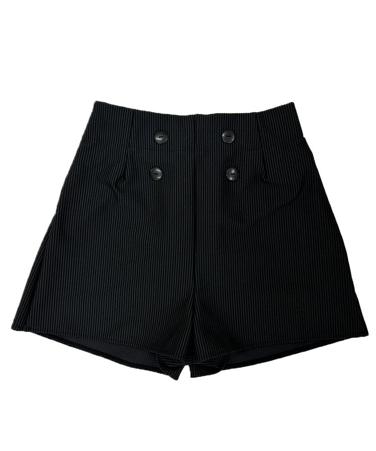 PEAK&PINE「無地ボタン付きAラインハイウエストショートパンツ」|その他|