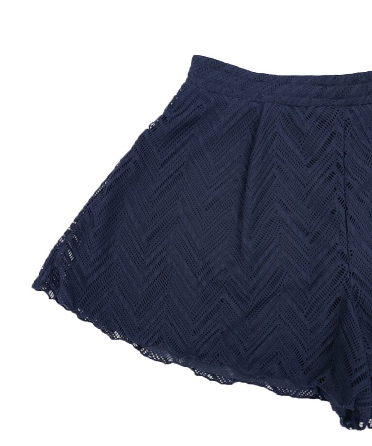 Riberce「【お水OK！リゾートアイテム】ヘリンボーン編みレースショートパンツ」|その他|