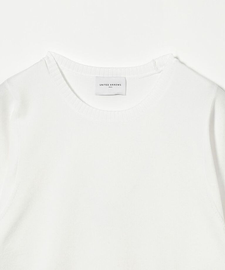 UNITED ARROWS「ラメ パフスリーブ ニット」|ニット・セーター|