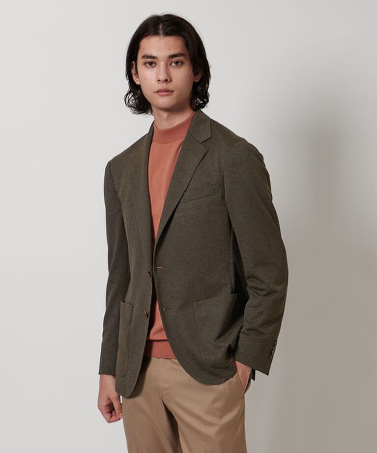 UNITED ARROWS「ハウンドトゥース ジャージ シングル 2ボタン  テーラードジャケット」|テーラードジャケット|