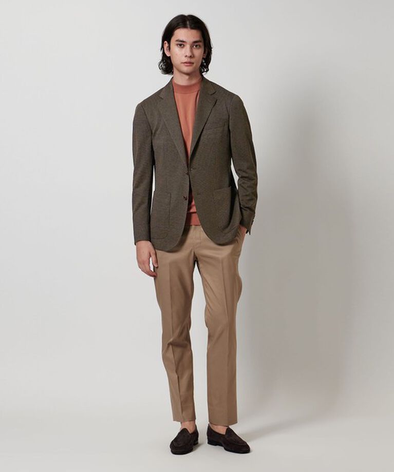 UNITED ARROWS「ハウンドトゥース ジャージ シングル 2ボタン  テーラードジャケット」|テーラードジャケット|