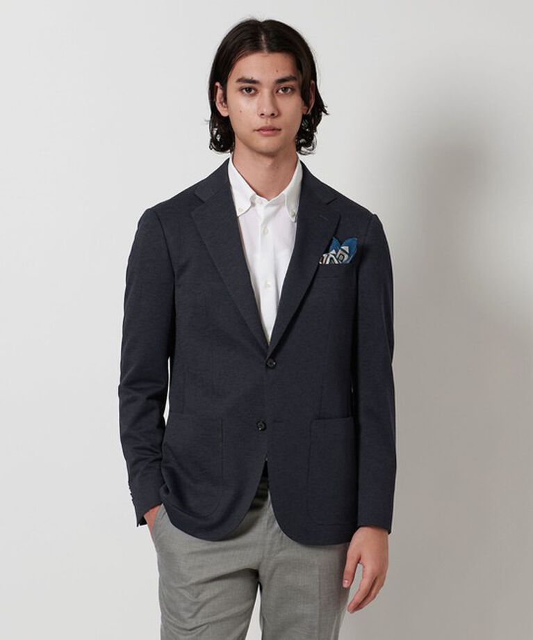 UNITED ARROWS「ハウンドトゥース ジャージ シングル 2ボタン  テーラードジャケット」|テーラードジャケット|
