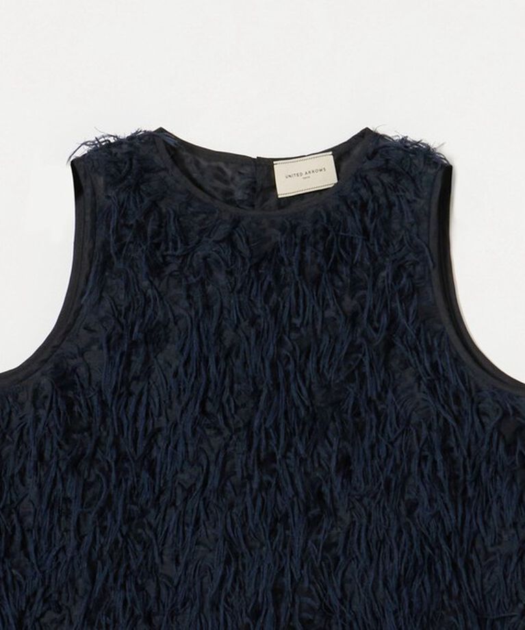 UNITED ARROWS「ヘアリー カットジャガード チュニック」|シャツ・ブラウス|