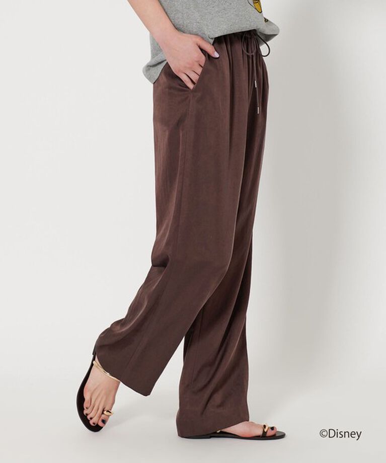 BEAUTY&YOUTH UNITED ARROWS「サテンドロースト ワイド パンツ 2」|チノ|