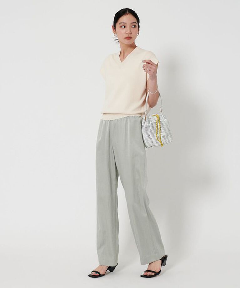 BEAUTY&YOUTH UNITED ARROWS「サテンドロースト ワイド パンツ 2」|チノ|