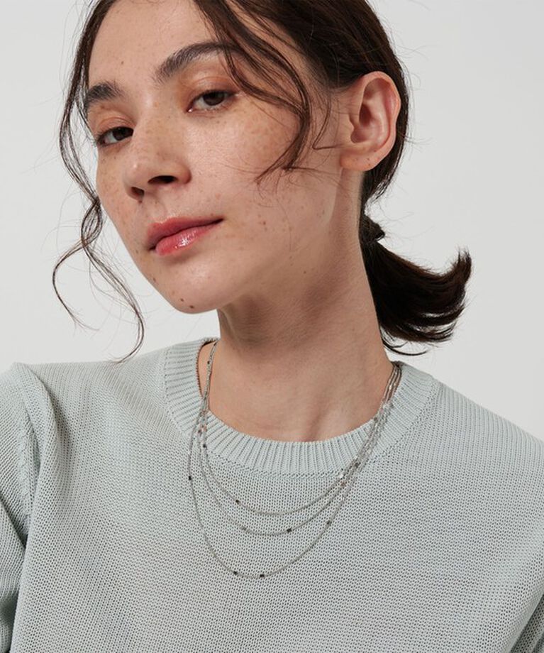 BEAUTY&YOUTH UNITED ARROWS「メタルドットチェーン 3連ネックレス」|ネックレス|
