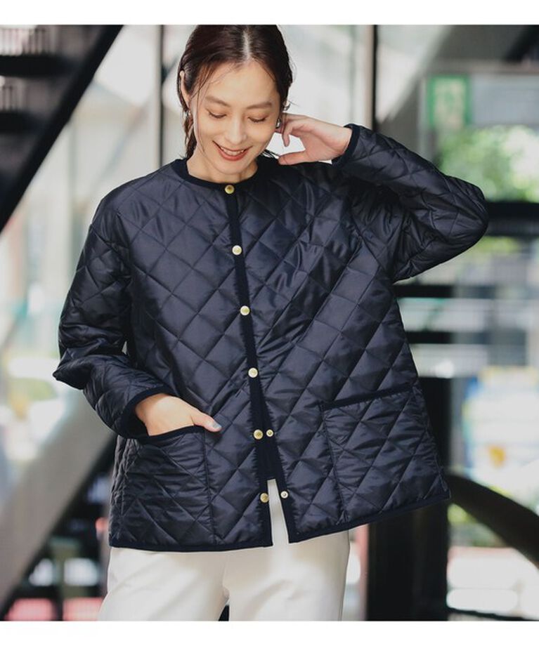 Demi-Luxe BEAMS 「Traditional Weatherwear × Demi-Luxe BEAMS / 別注 ARKLEY Aライン ブルゾン」|ブルゾン・スタジャン|NAVY/NAVY
