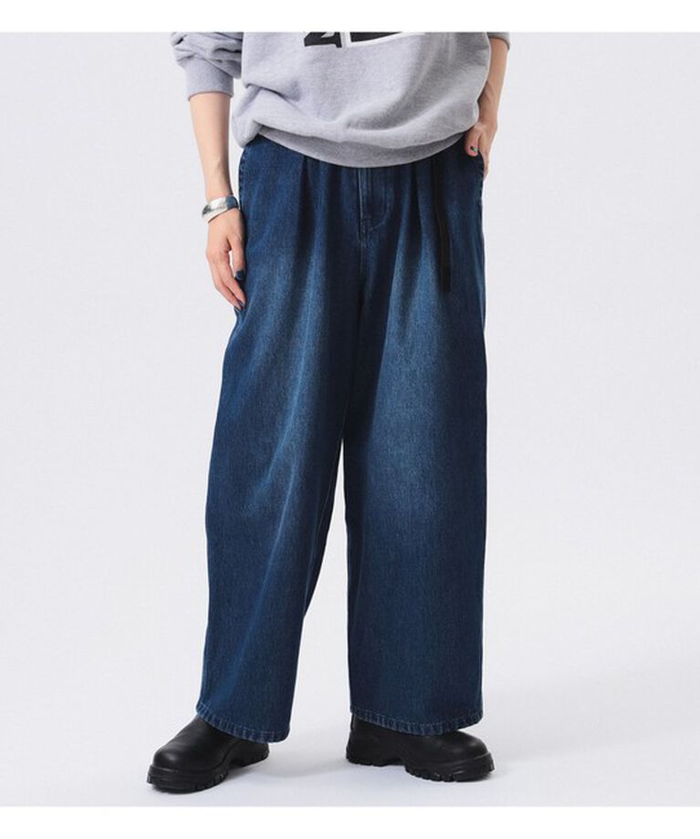 BEAMSBOY「Gramicci × BEAMS BOY / 別注 ワイド デニム パンツ」|チノ|