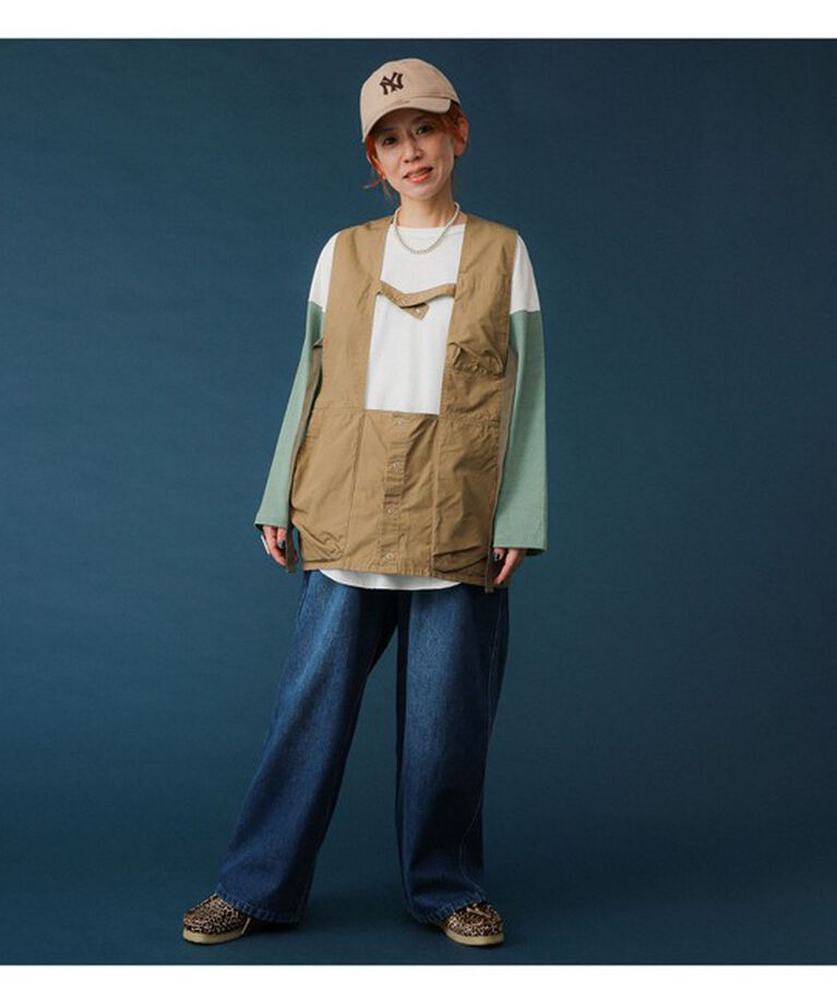 BEAMSBOY「Gramicci × BEAMS BOY / 別注 ワイド デニム パンツ」|チノ|